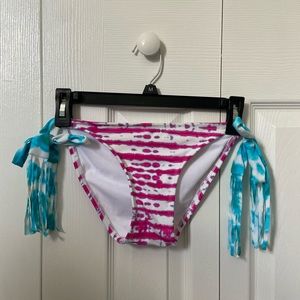 Tie dye bikini bottoms